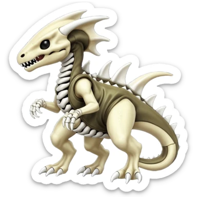  Venom-Marowak-Cubone-Xenomorph-hybrid-fantasy-creature (full body) sticker