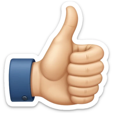 Daumen nach rechts sticker