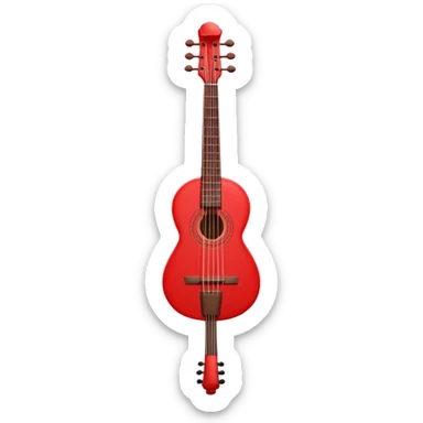 Create a long thin straight red string  sticker