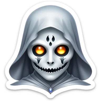 Cinematic and Ultra realistic 32k HD hauntingly beautiful specter with Balanced features, highly detailed, glowing with silver light, high shine, remembrance, a painting of white silver, fanciful, enchanting. The image is so lifelike it could leap off the canvas at any moment sticker