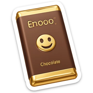 Chocolate bar emoji sticker