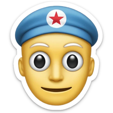 Tu n'as pas compris, je veux créer un emoji à partir du crâne présent sur les drapeaux de Nestor Makhno le célèbre anarchiste ukrainien sticker