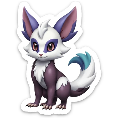 Shiny Furret-Absol-Noivern-Hybrid (Full body) sticker