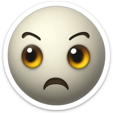 3d sphere with a cartoon Cod skin texture with big childish eyes sticker