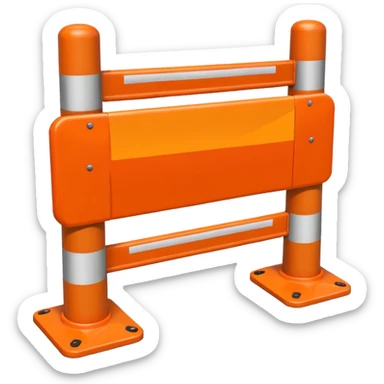 roadwork barrier sticker
