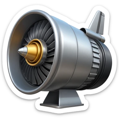 Generate a jet engine for the Russian drone "Geranium-3" sticker