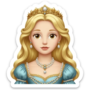 Renaissance lady sticker