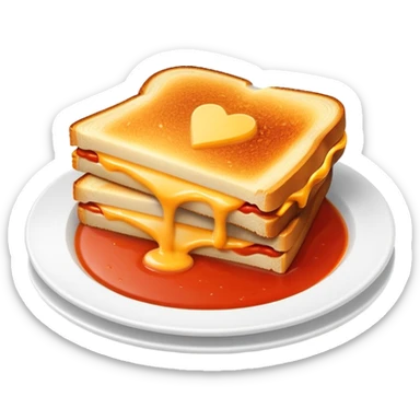Grilled cheese and tomato soup sticker