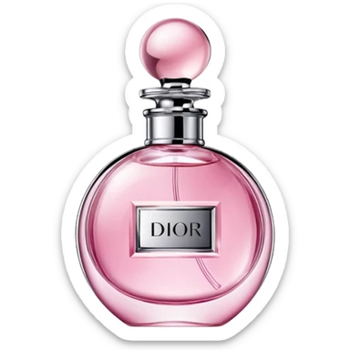 Pink Dior perfume sticker