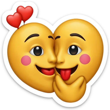 Lazando beso sticker