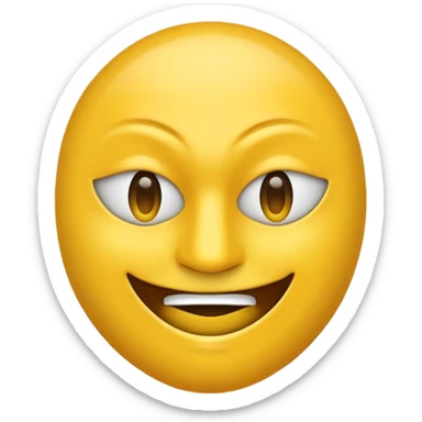 Un emoji qui veut rire mais qui est caché derrière une masque sticker