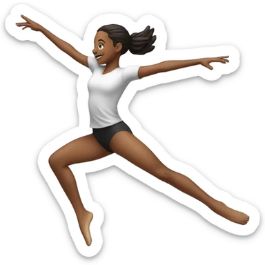 A girl flipping someone  sticker