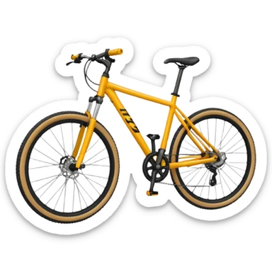 Bicicleta Mtb, ciclista montado, montaña sticker