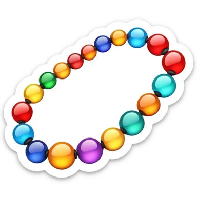 Colorful String Bead sticker