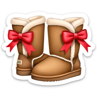 uggs with bow sticker