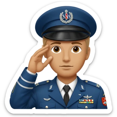 Soldat der salotiert und den SAS Buchstaben sticker