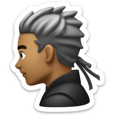 Ninja getting a low taper fade sticker