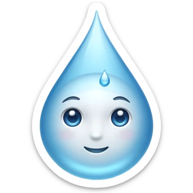 💦 this emoji but coloured white instead of blue sticker