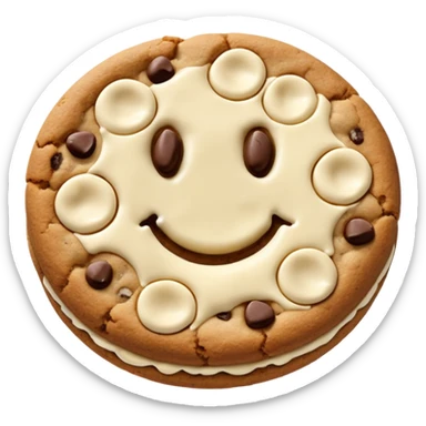 White chocolate chip chips ahoy cookie sticker