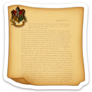 Harry Potter Hogwarts Letter sticker