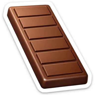 Chocolate bar emoji without gold sticker