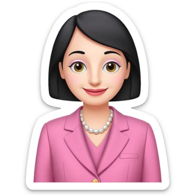 pingu mother wearing the pink chanel suit the Jackie kenddy wore sticker