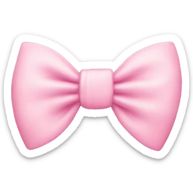 A baby pink bow sticker