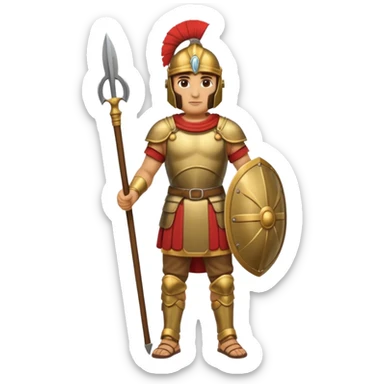 Famoso general cartagines de la época púnica, foto del cuerpo entero sticker