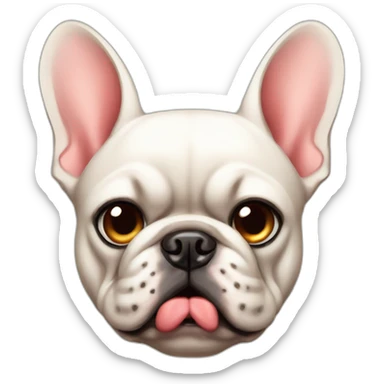  french bulldog gets angry sticker