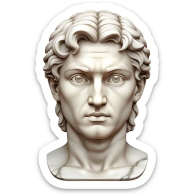 Cinematic Realistic Michelangelo's David Sculpture Emoji, depicted as a masterful Renaissance statue with idealized proportions and a serene noble expression, rendered with lifelike marble textures and soft classical lighting that captures its timeless beauty. sticker
