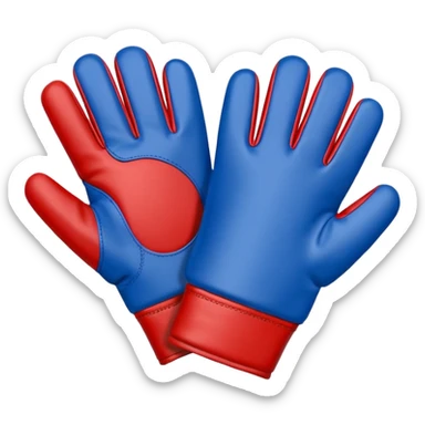 One Hand glove in blue (#00A3E0) and red (#F9423A)  sticker