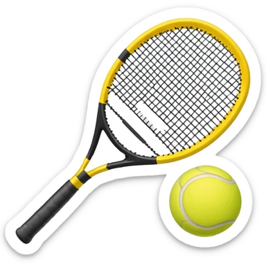 padel a racket with a yellow tennis ball sticker