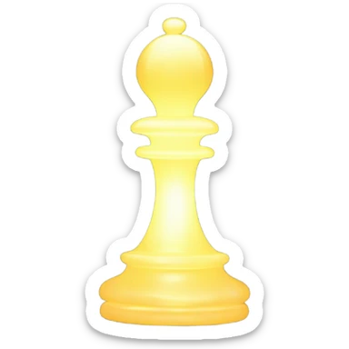 a magical chess pawn sticker