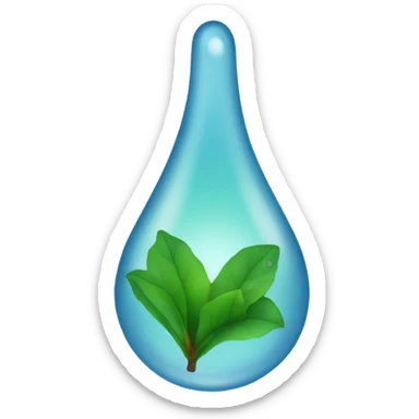 WATER DROP INSIDE PROHIBITION SYMBOL sticker