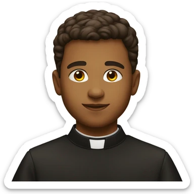 young american catholic priest sticker