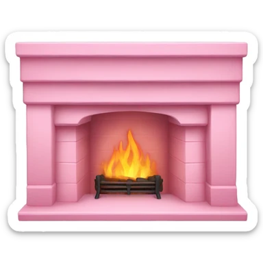 Winter Pink FirePlace sticker