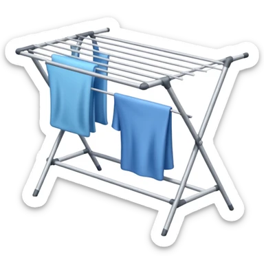 laundry drying rack sticker