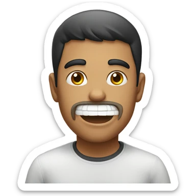 A hungry male sticker