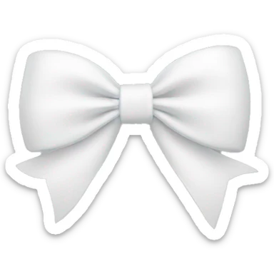 white bow sticker