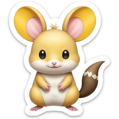 Dedenne-Emolga-Minccino-fusion sticker