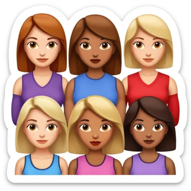 Strong but beautiful women sticker