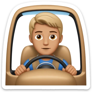 leon conduciendo sticker