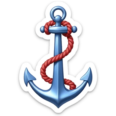 Je veux un emoji encre dans ce style là : ⚓ je veux qu’il représente sentimental par un noeud : 🪢 sticker