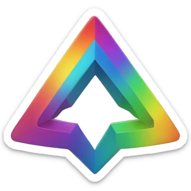 ethereum symbol rainbow sticker