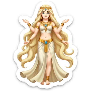 fullbody attractive goddess Inanna sticker