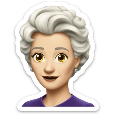 Ursula von der Leyenl very photorealistic sticker