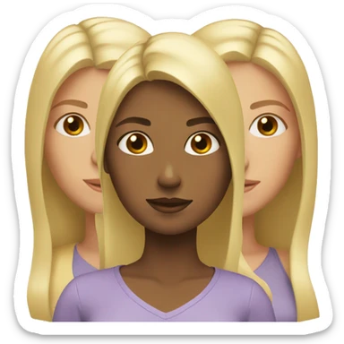 three sisters who are blonde sticker