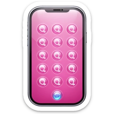 pink phone contacts bubble sticker