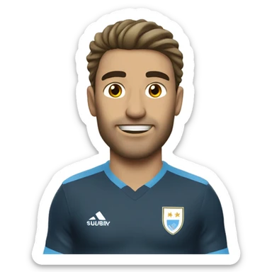 jugador de fútbol de nacional de uruguay sticker