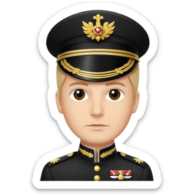 An emoji for discord of an Imperial Commander in star wars sticker